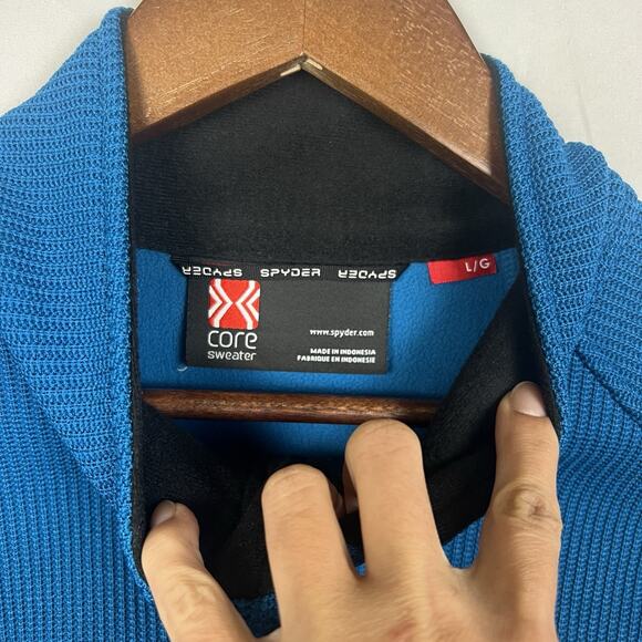 Spyder Core Sweater L Mens Outbound Half Zip Knit Sweatshirt - Picture 2 of 8